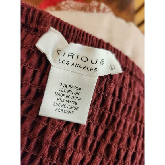 Charming Puff-Sleeve Lace-Up‎ Crop Top - Picture 5 of 5